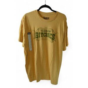 Spencer’s Graphic Tee XL Yellow Yeehaw Bitches Funny Slogan T-Shirt